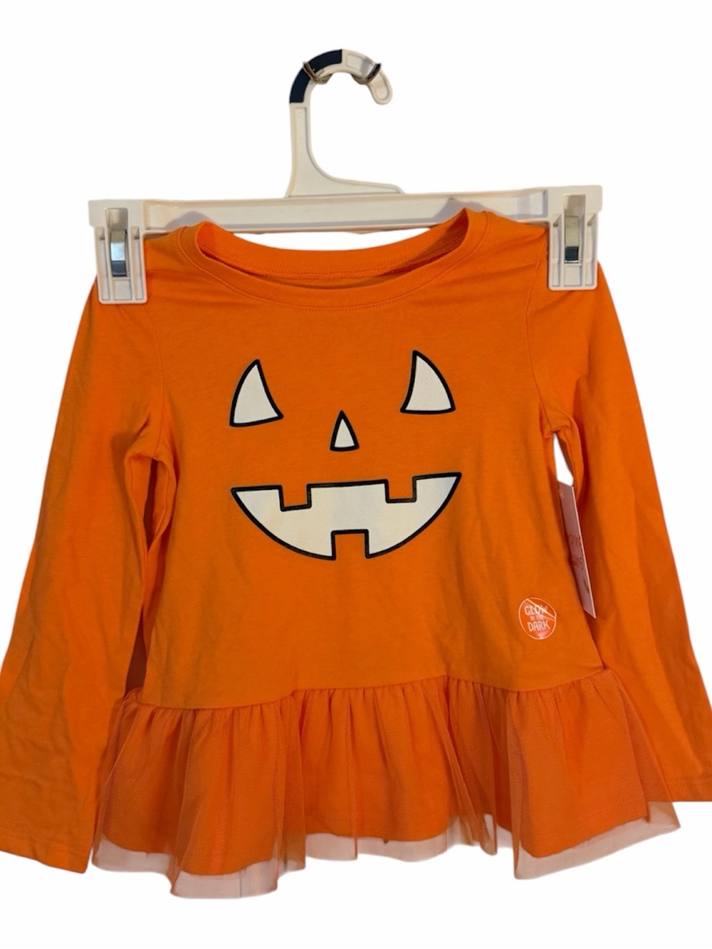Jumping Beans Halloween Jack-o'-Lantern Peplum Top